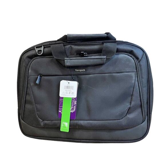 Targus CityLite Laptop Briefcase Black Polyester NWT 15.6” Lots Of Pockets - Picture 1 of 7